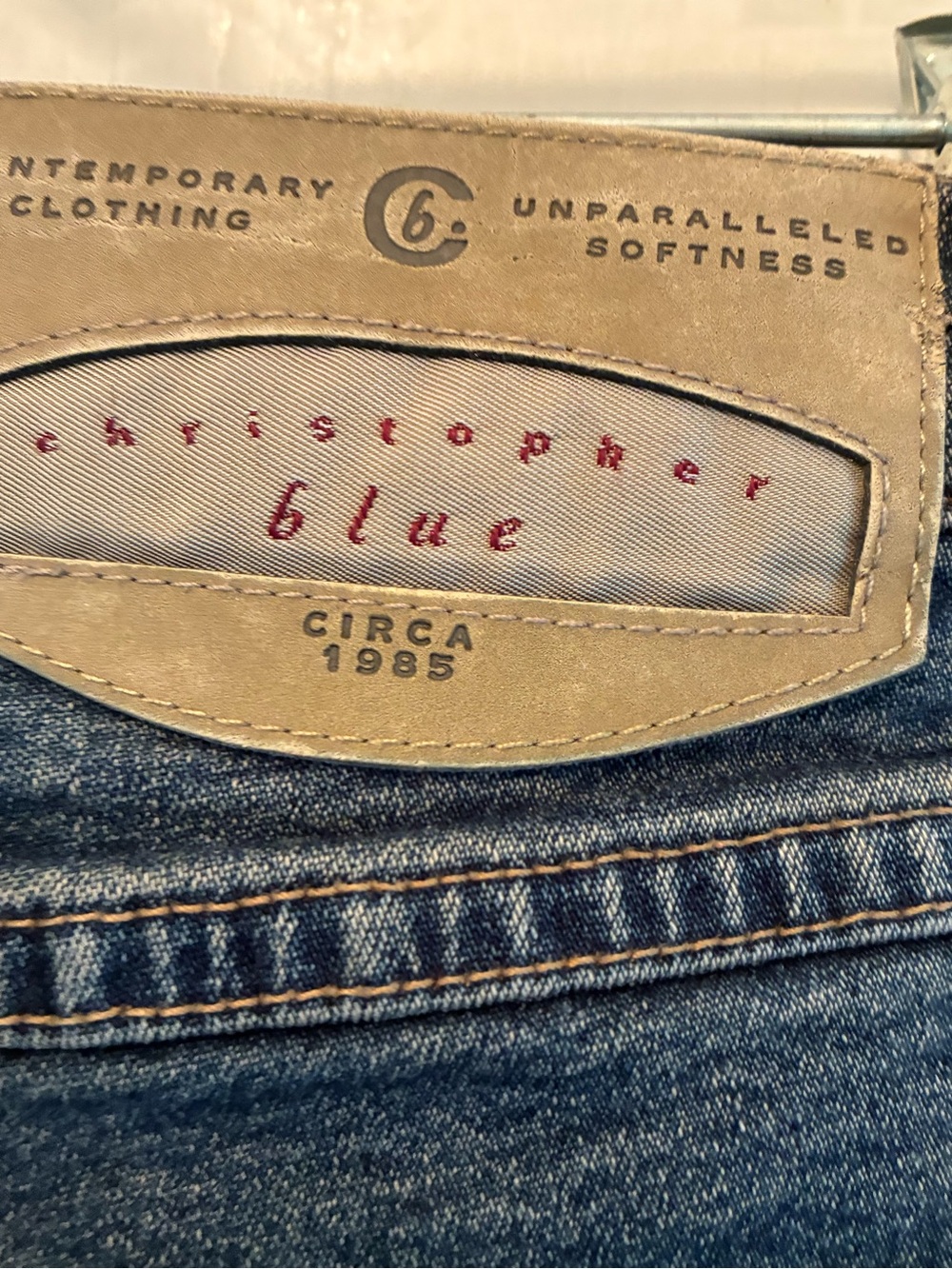 Christopher Blue Jeans Straight Leg size 8